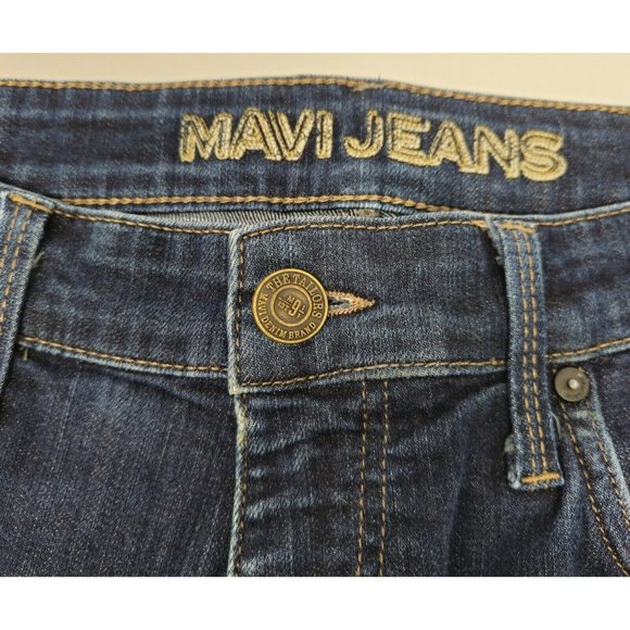 Mavi Jeans Jake Mens‎ 34 Slim Straight Leg Blue Stretch Denim 34" Inseam Flaw - Picture 6 of 13